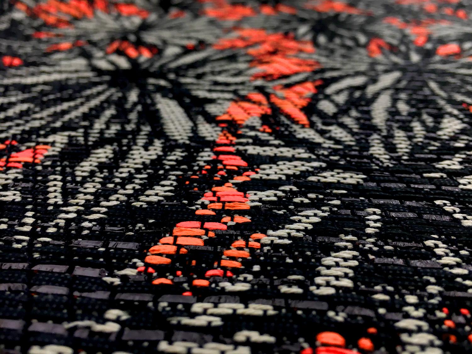 Calvin Klein Metallic and Neon Raffia 2