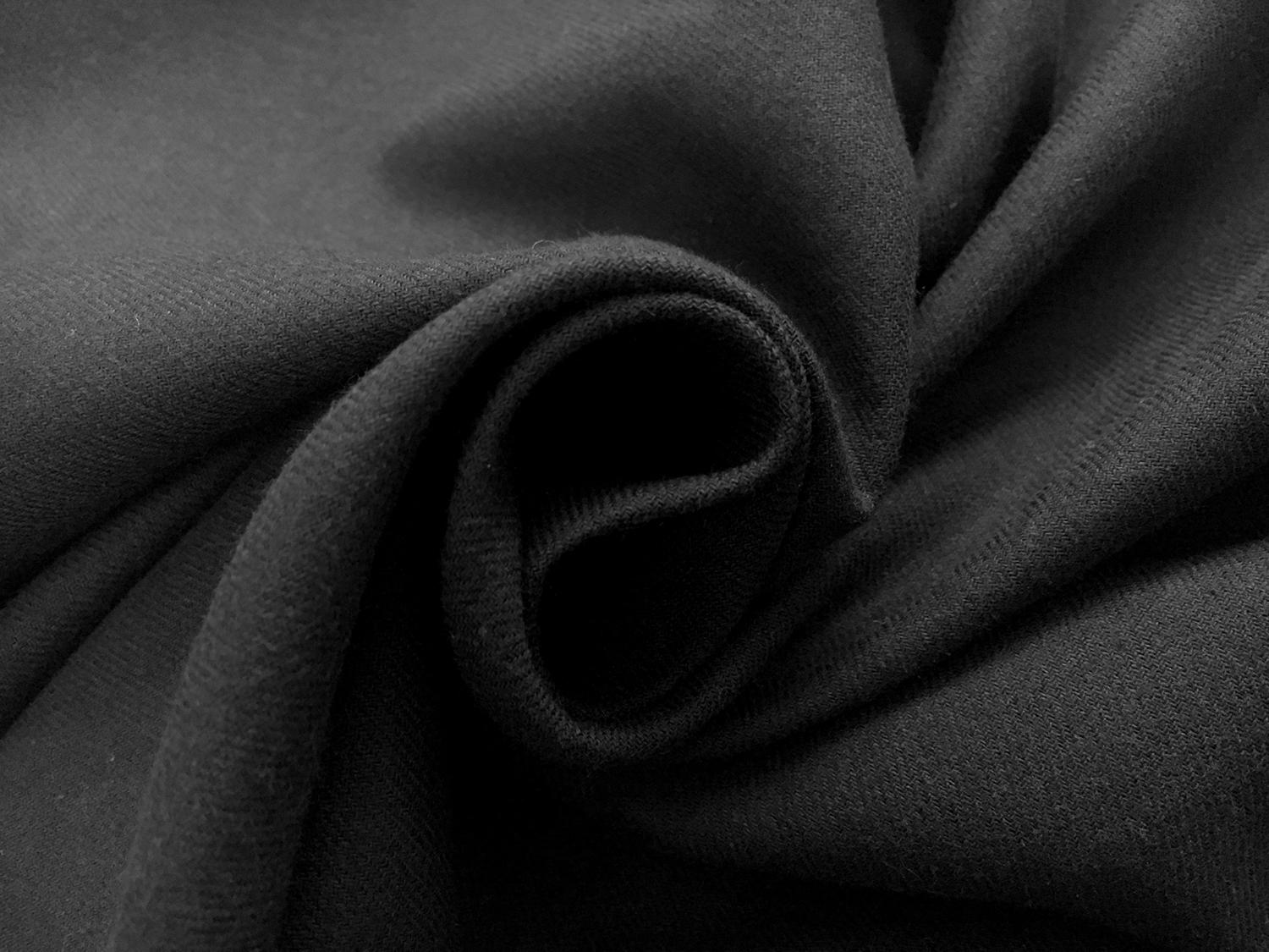 Japanese Extra Fine Cotton Flannel in Black1