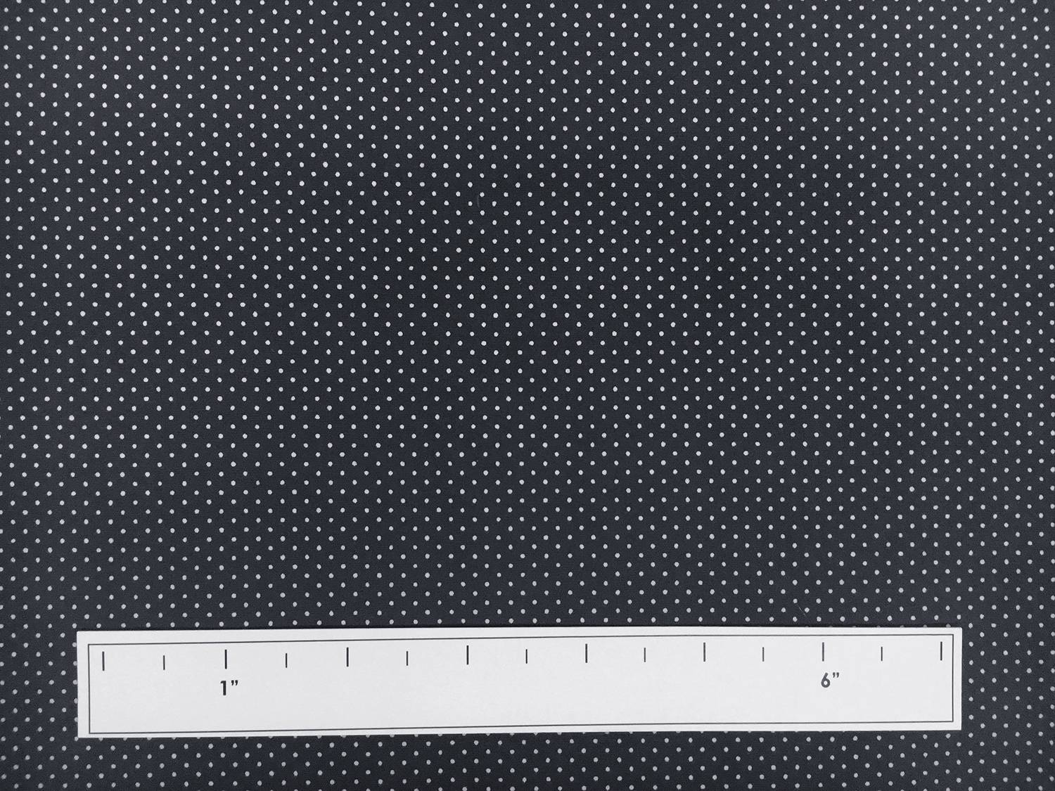 Cotton Broadcloth Petite Dot Print in Charcoal1