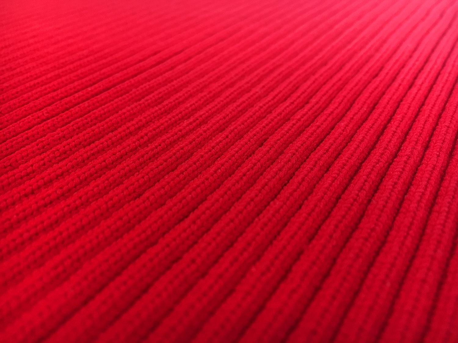 Nylon Rib Knit in Red1