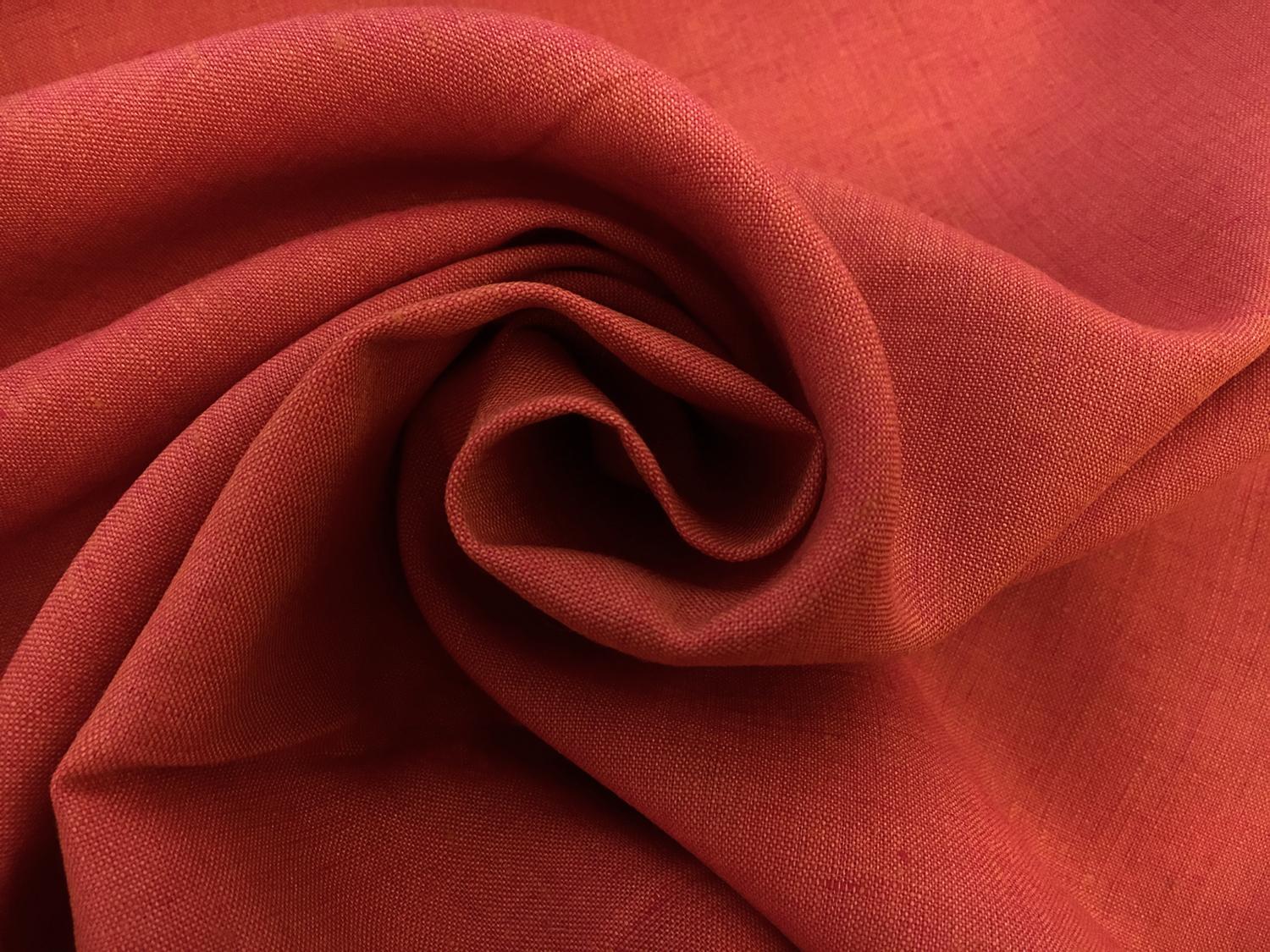 Two Toned Lightweight Linen in Fuchsia Orange1
