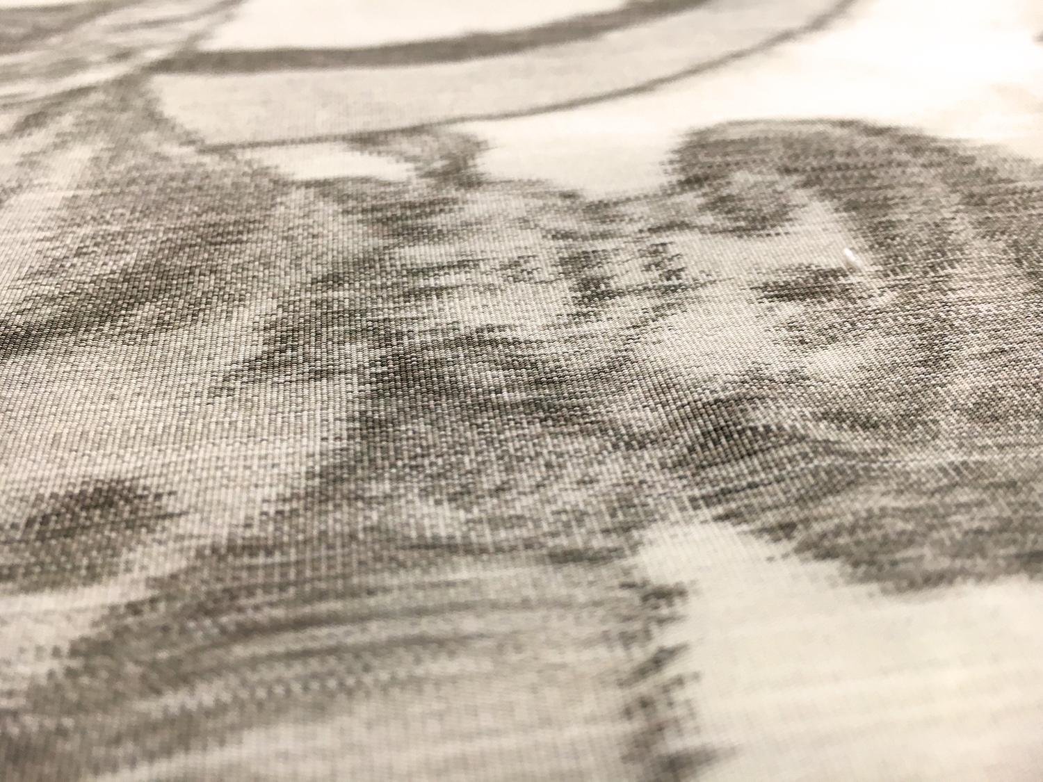 Warp Printed Heavy Silk Taffeta with Provincial Scenes2