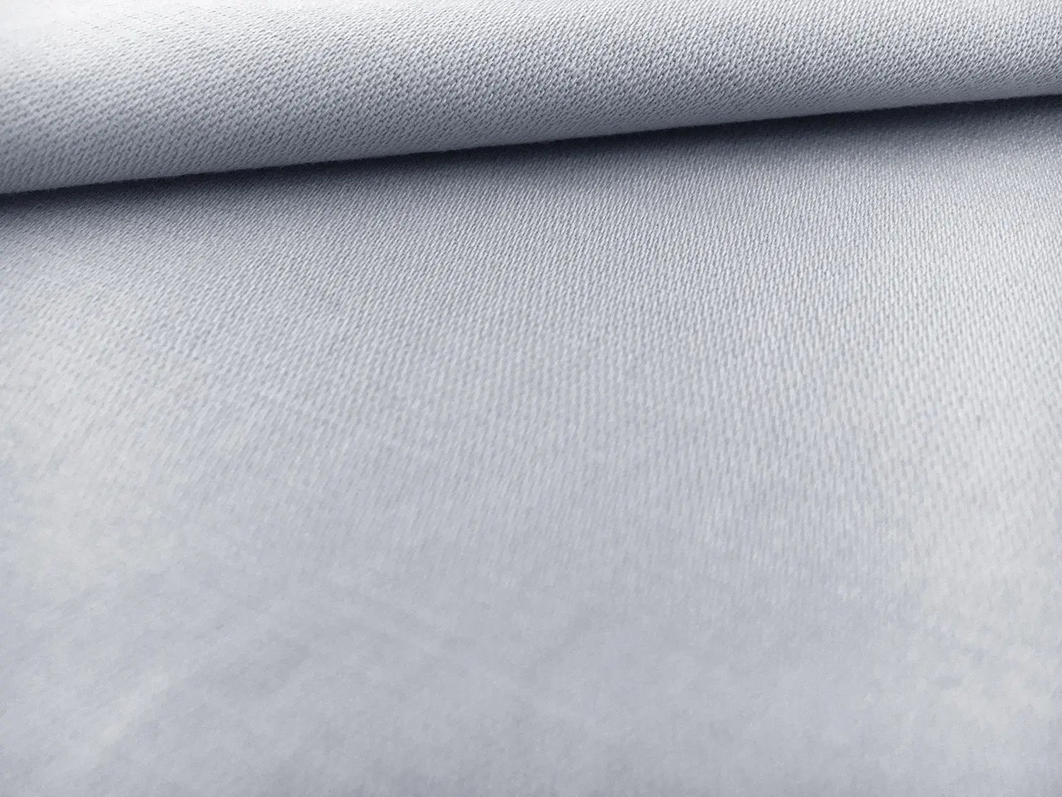 Cotton Blend Stretch Satin Barathea in Powder Blue1