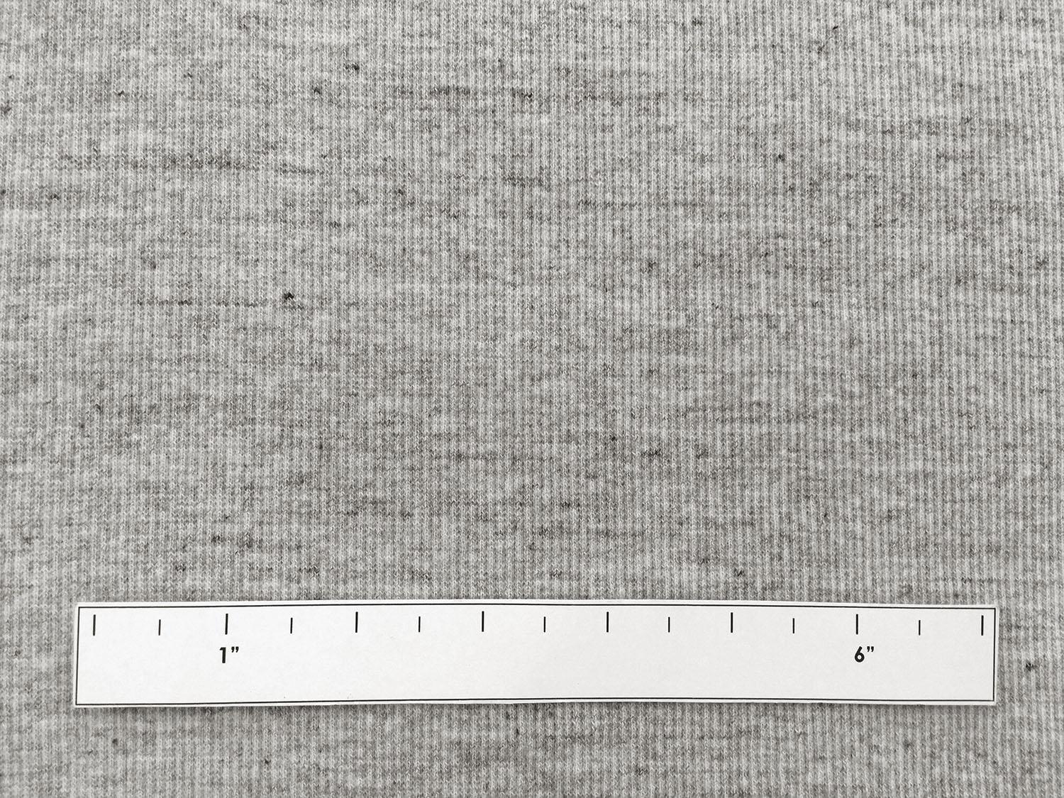Japanese Cotton Rib Knit in Heather Grey1