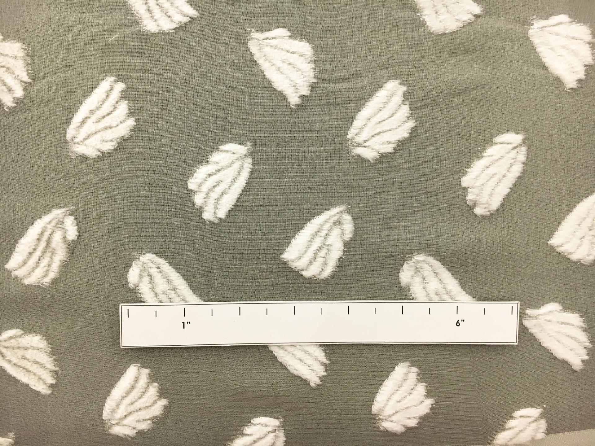 French Silk and Lurex Burnout Velvet with Falling Leaves1