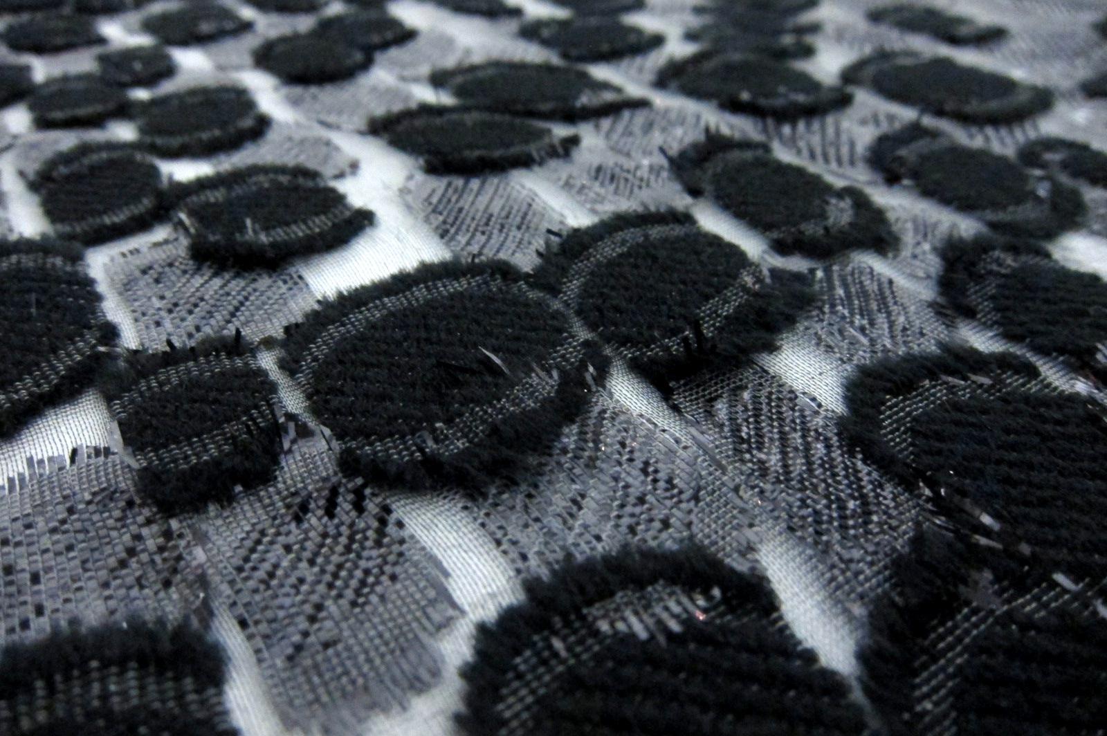 Metallic Fil Coupé Silk Chiffon2