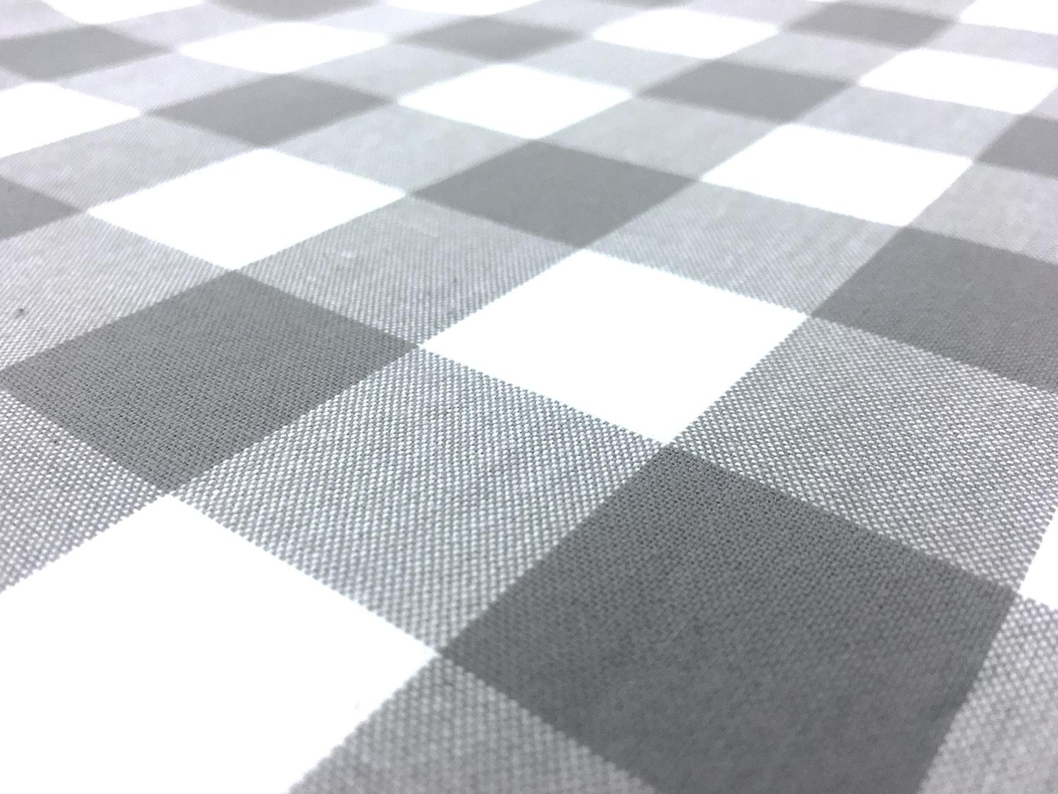 Carolina Cotton Gingham in Grey2