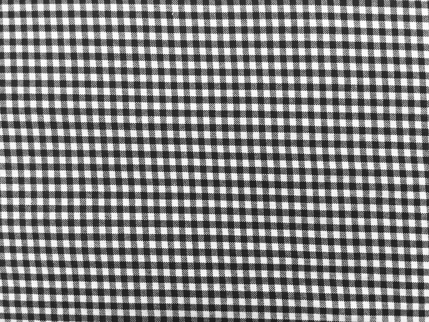 1/8" Cotton Gingham in Black