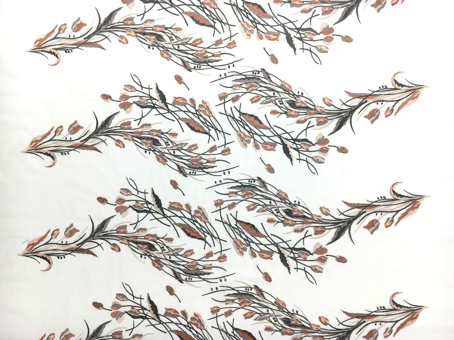 Metallic Embroidered Tulle0