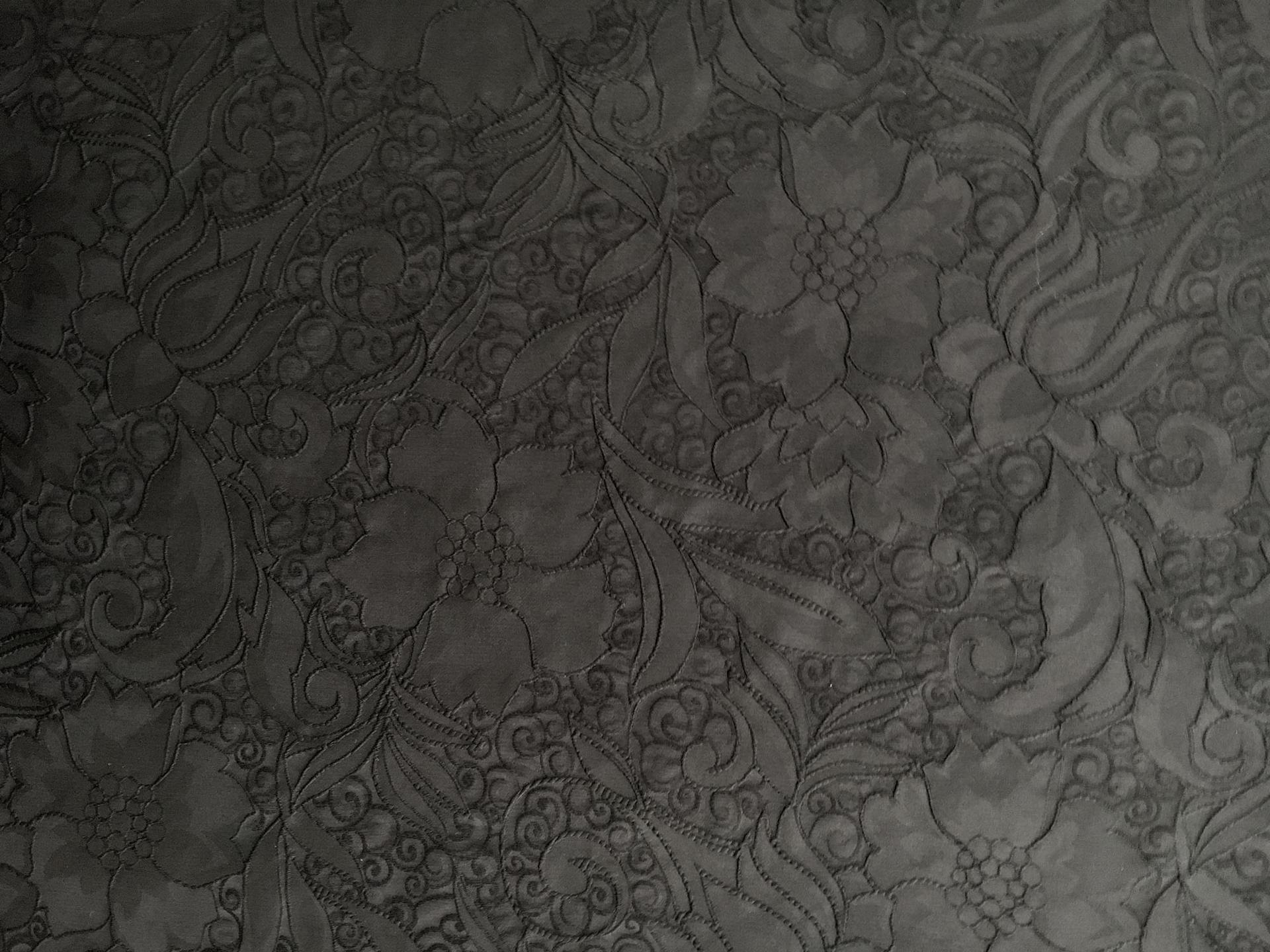 Polyester and Cotton Matelassé with Floral Patterns0