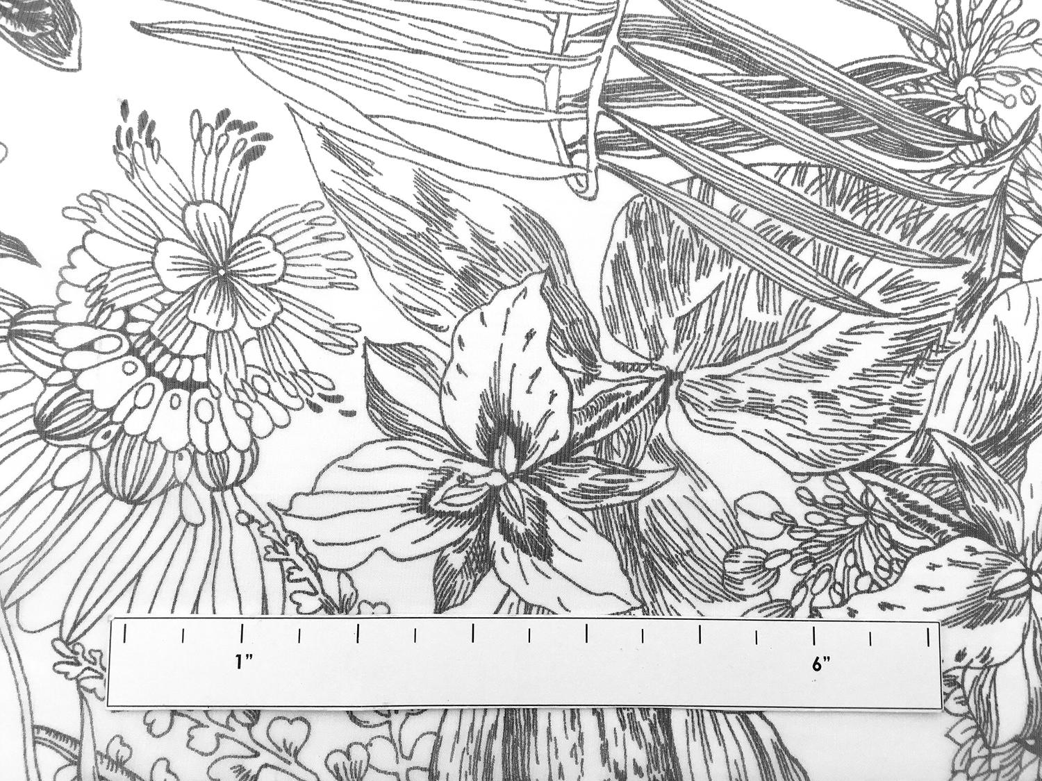 Italian Silk Chiffon With Floral Print1