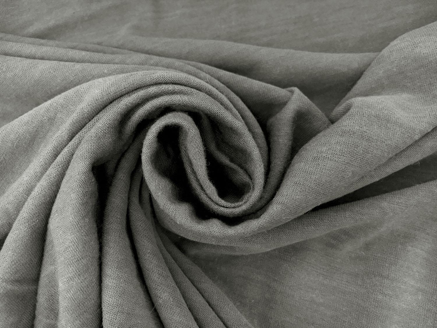Modal Wool Cashmere Blend Jersey in Grey1