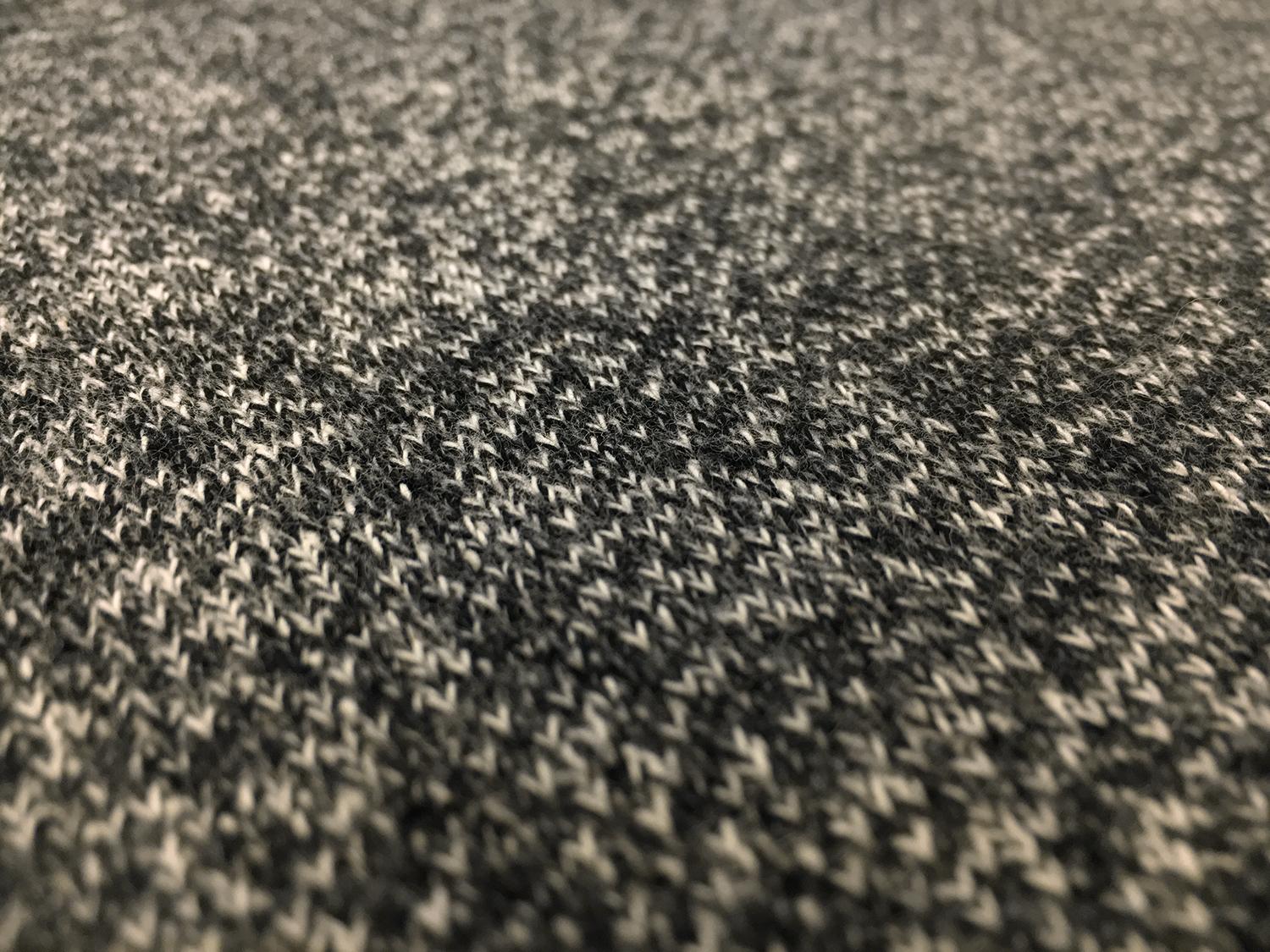 Large Loop Cotton French Terry Knit in Charcoal3