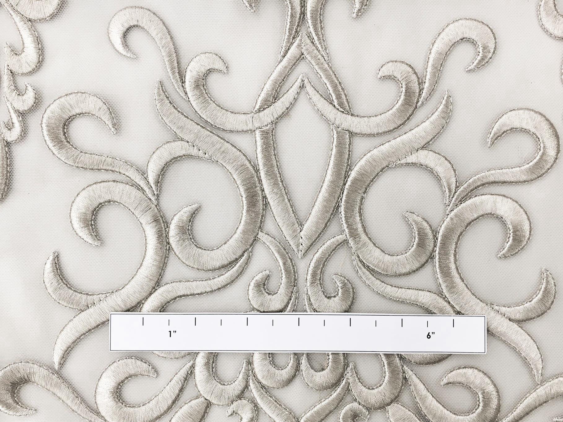 Heavily Embroidered in Silver1