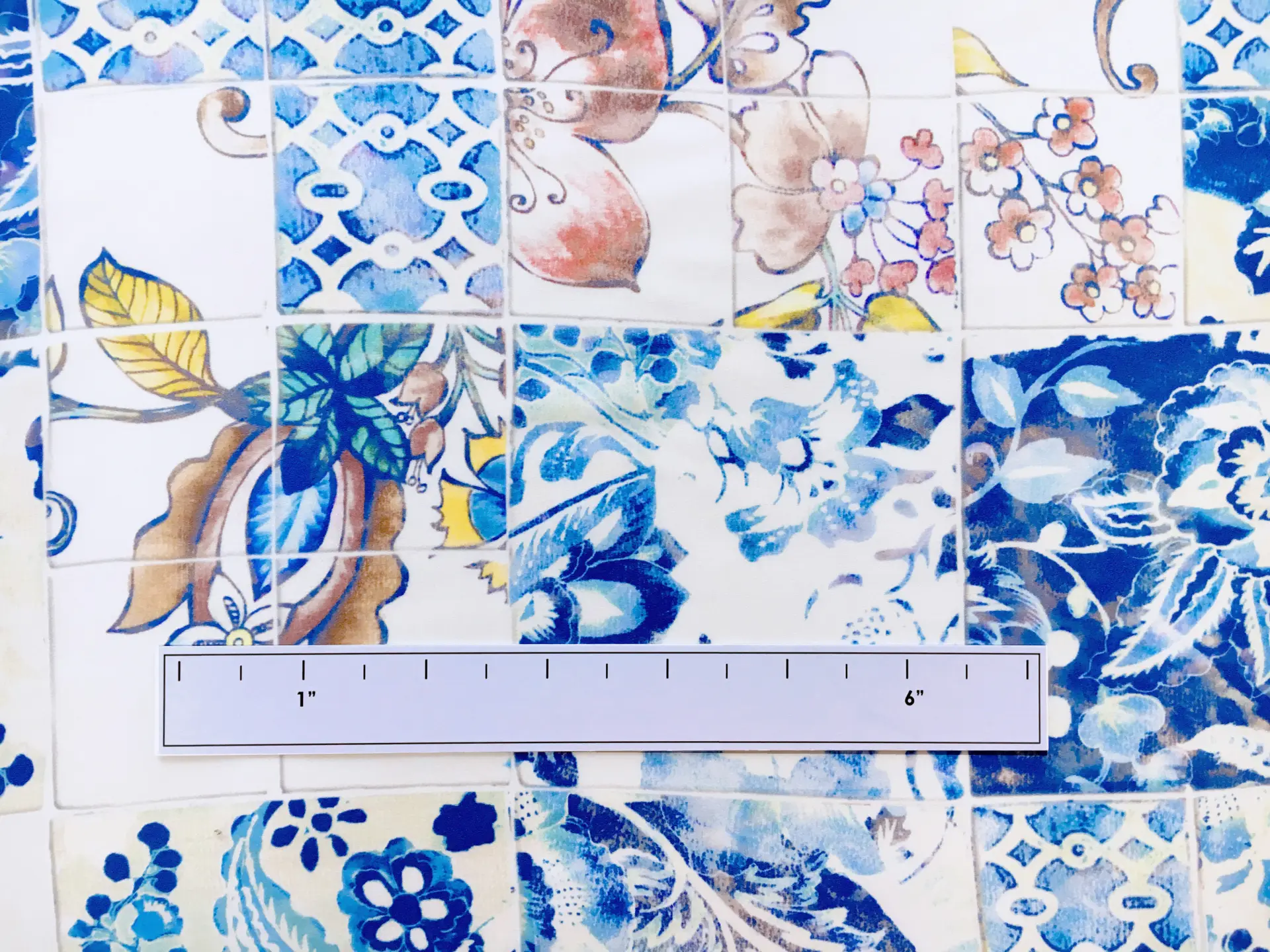 Printed Silk Charmeuse with Ornate Italian Tile Patterns1