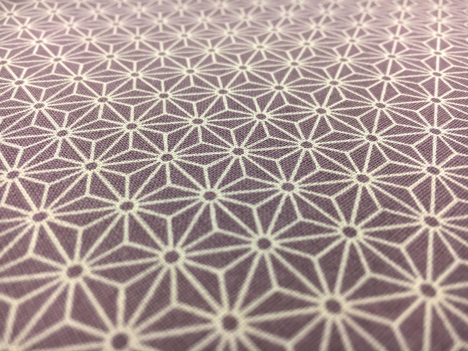 Japanese Cotton Geometric Tessellations Print in Lilac2