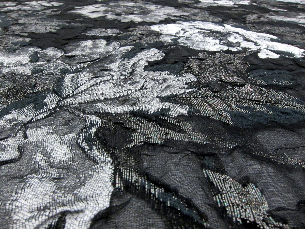 Silk Blend Metallic Fil Coupé Cloqué1