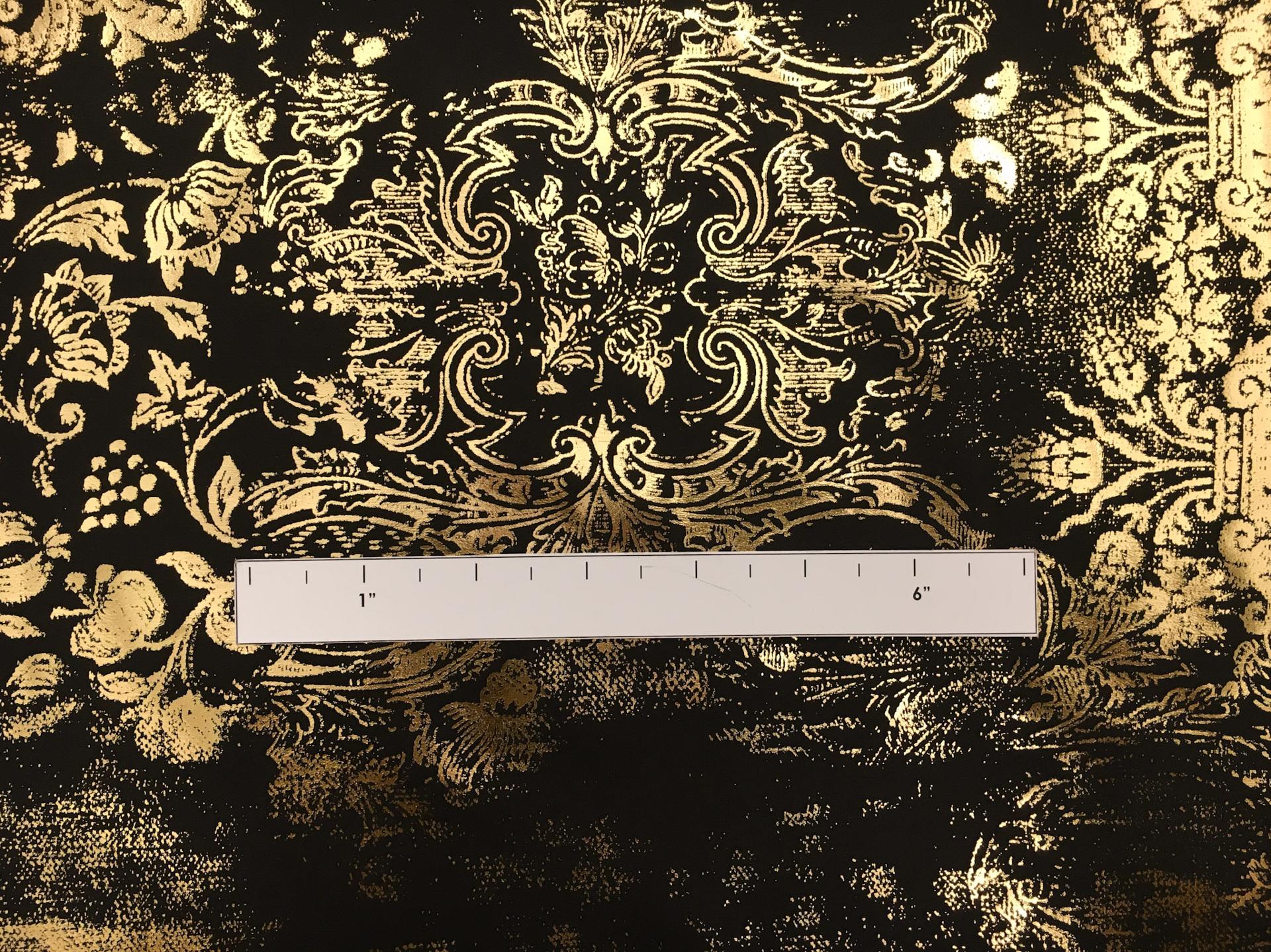 Printed Silk and Metallic Charmeuse1