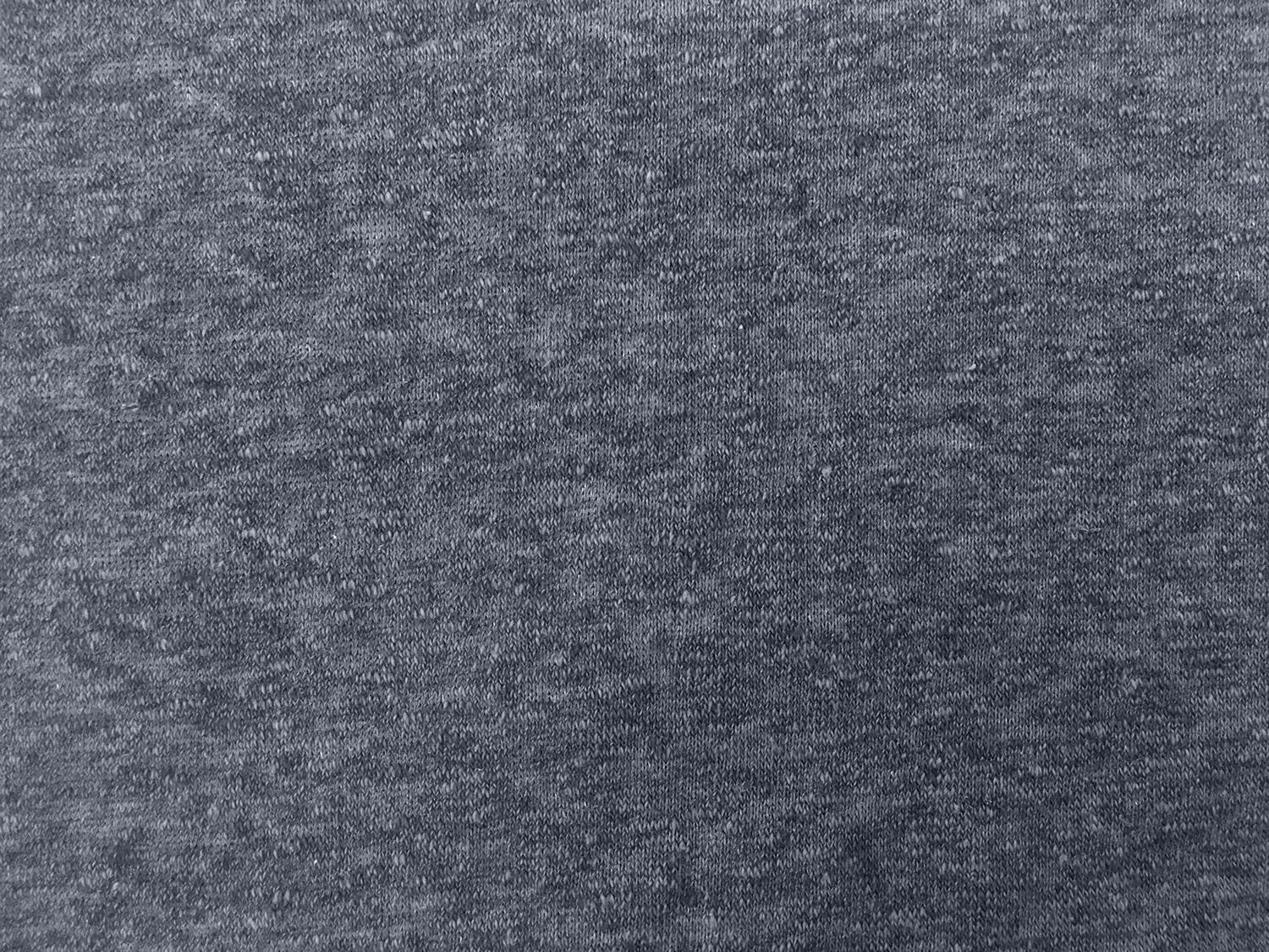 Japanese Cotton Blend Terry Knit in Heather Blue 0