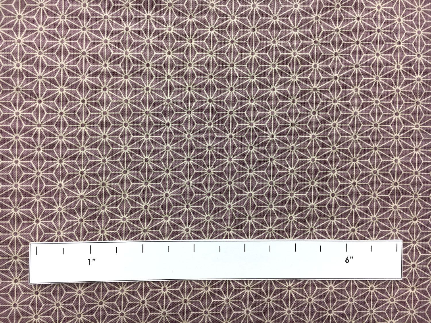 Japanese Cotton Geometric Tessellations Print in Lilac1