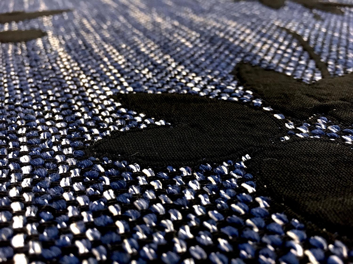 Cotton Blend Tweed Brocade with Large Flowers2