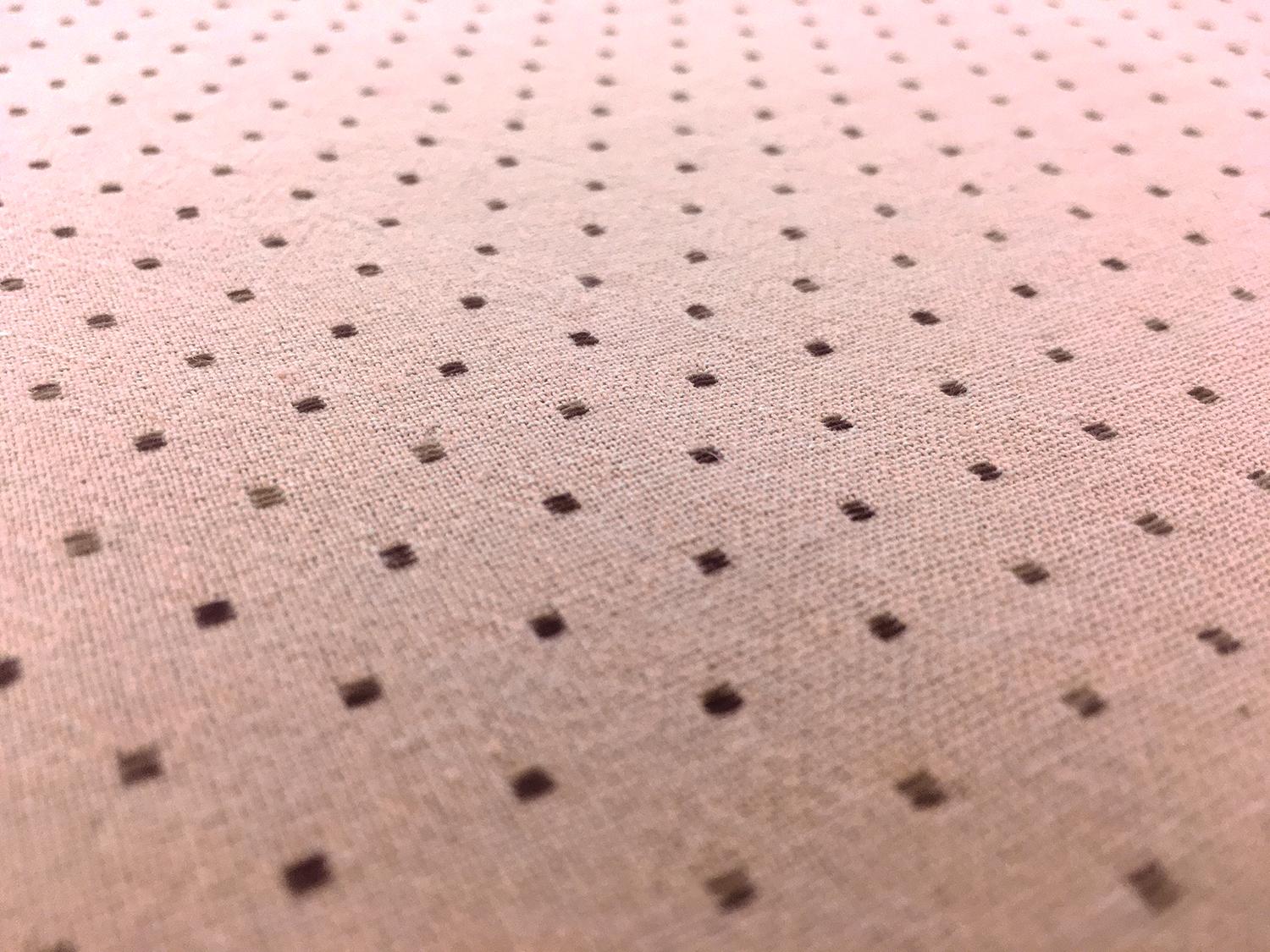 Japanese Cotton Woven Dots Novelty in Salmon Pink2