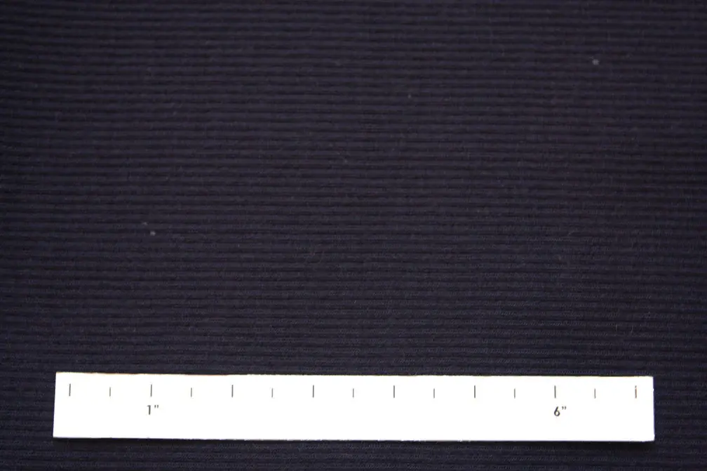 Virgin Wool Rib Knit in Navy0