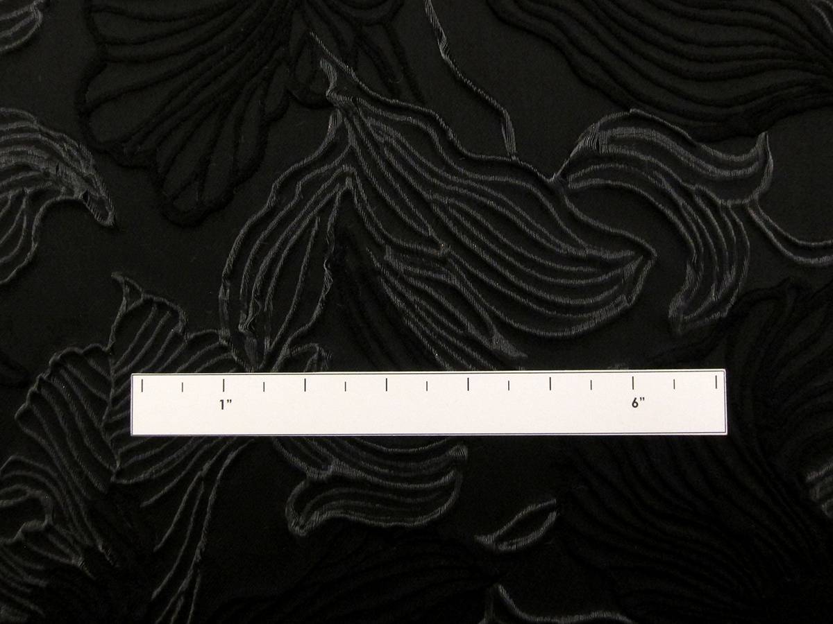 Wool and Polyester Blend Organza Cloqué2