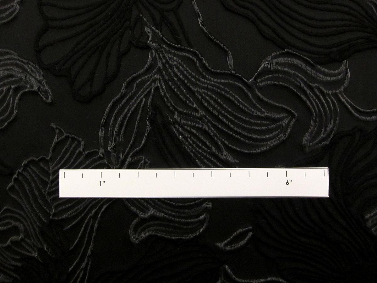 Wool and Polyester Blend Organza Cloqué2