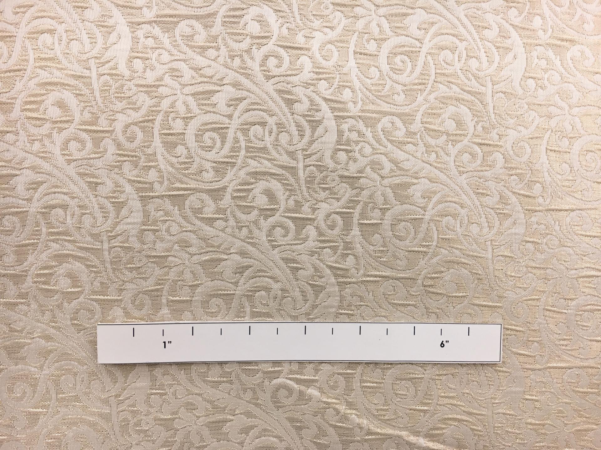 Metallic Brocade with Victorian Ornamentations1