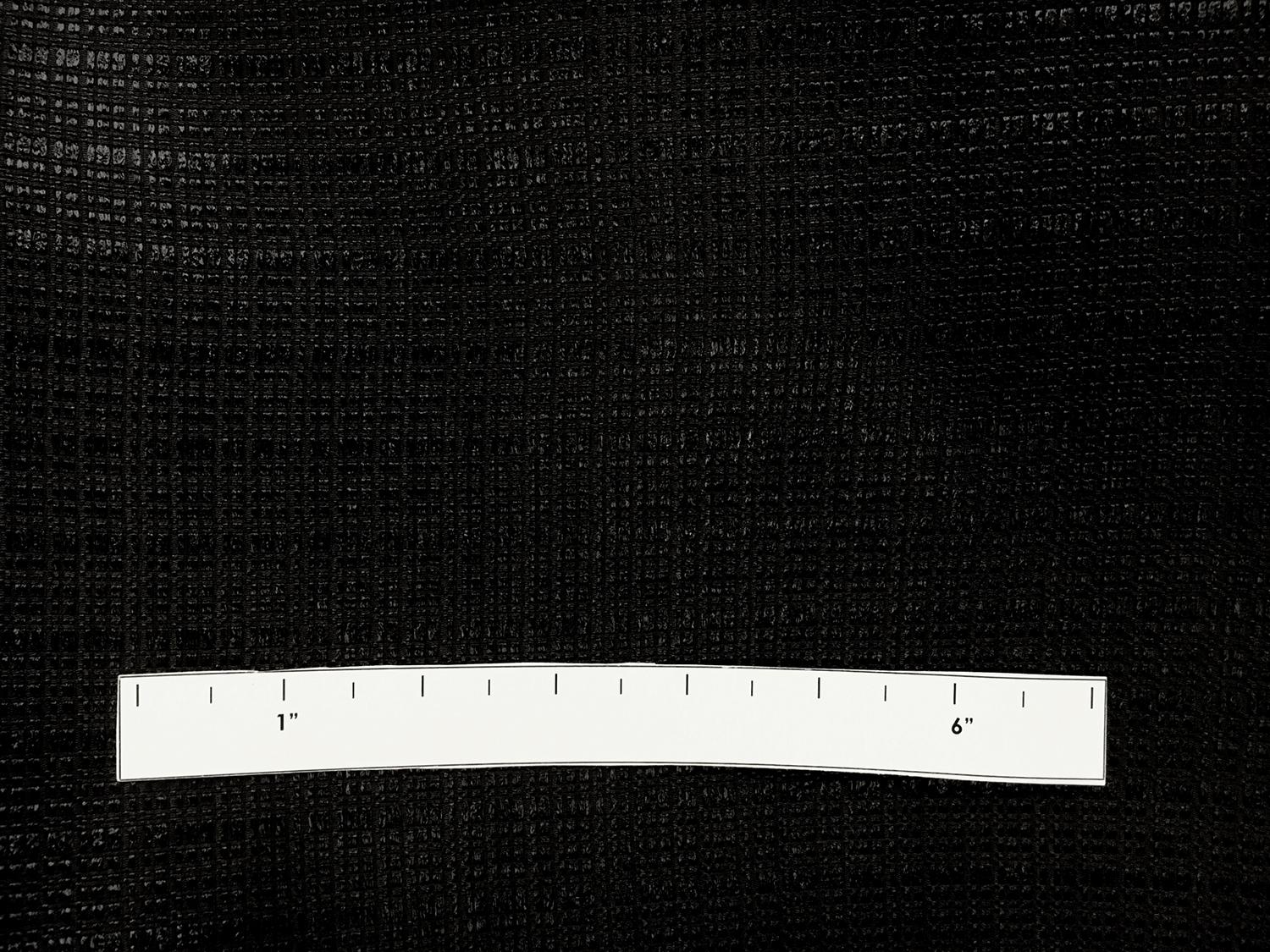 Silk and Viscose Blend Raffia Gazar in Black1