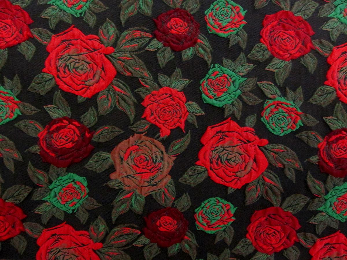 Polyester and Nylon Blend Brocade0