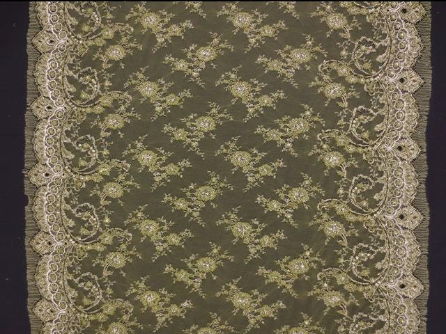Beaded Metallic Chantilly Lace3