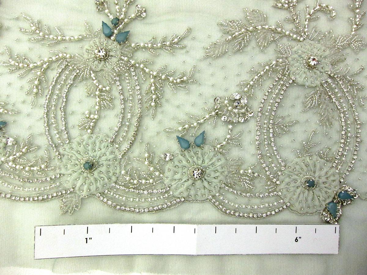 Beaded and Embroidered Tulle2