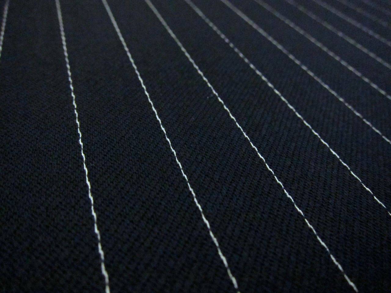 Wool Blend Satin Faille Pinstripe2