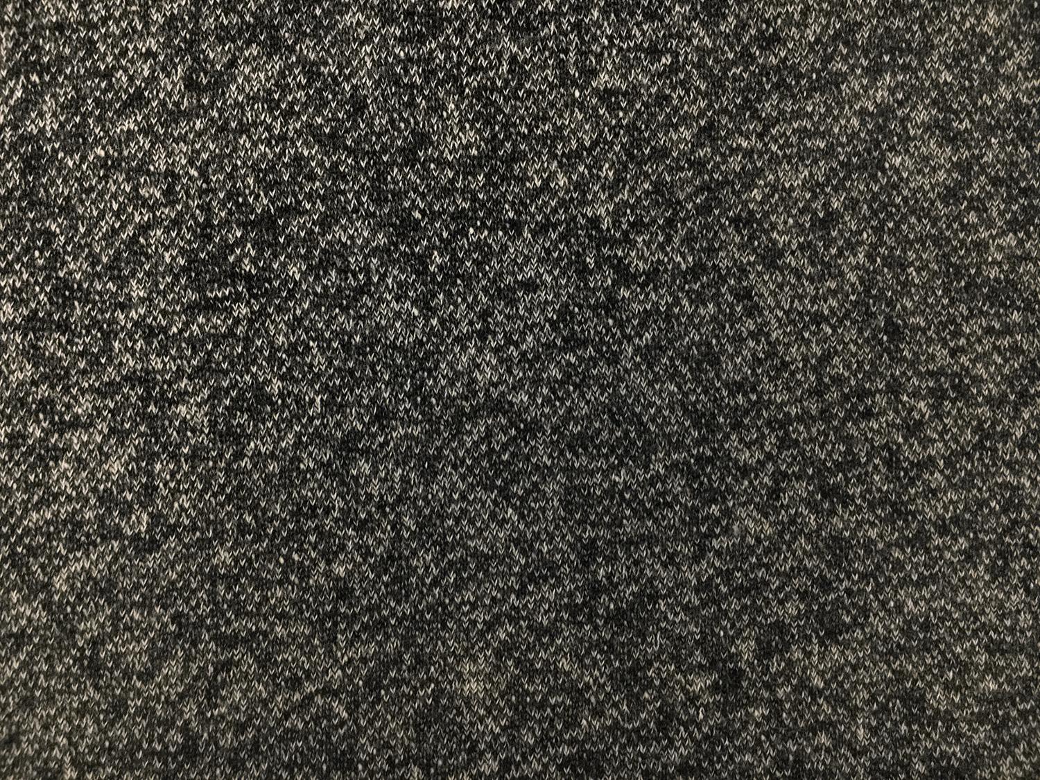 Large Loop Cotton French Terry Knit in Charcoal1