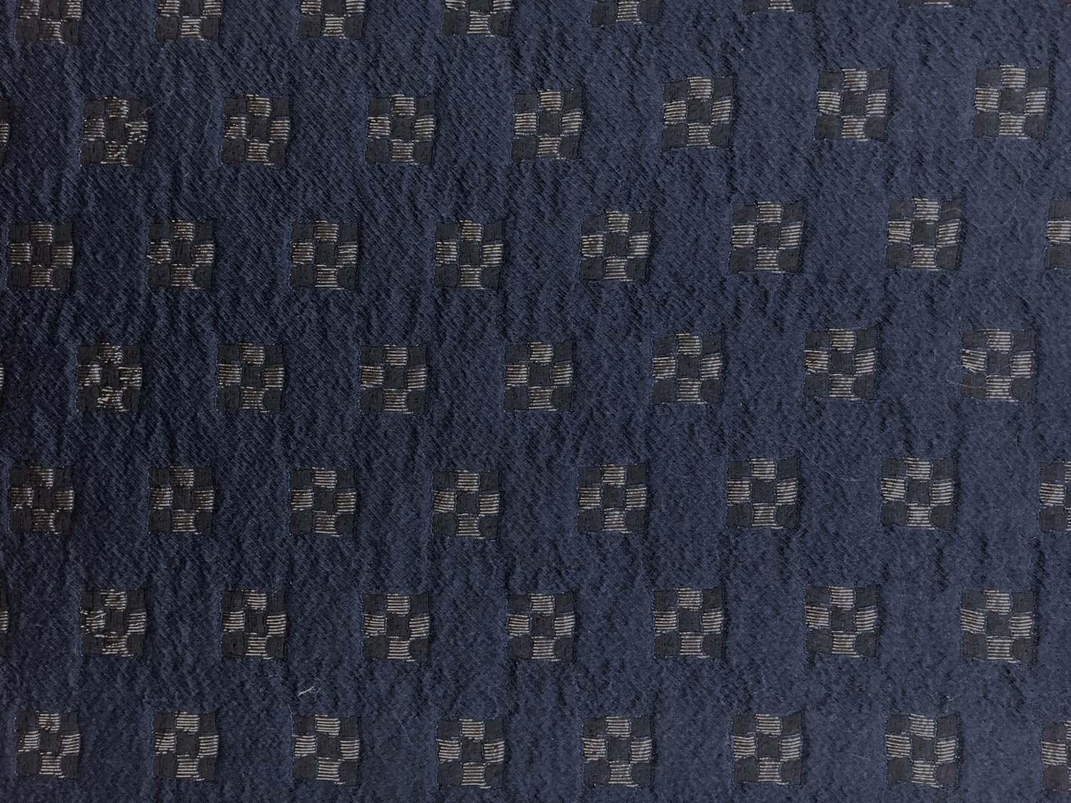 Metallic Brocade with Square Motifs2