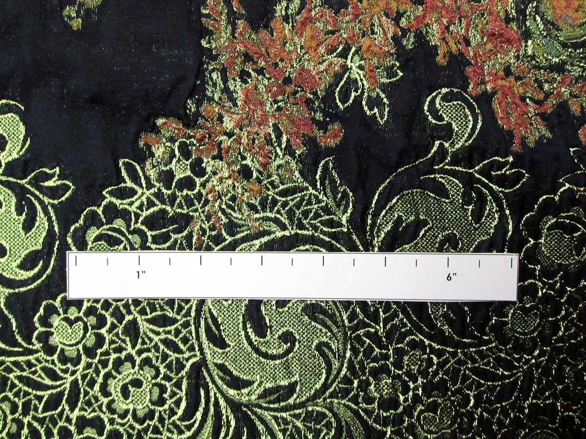 Metallic Silk Blend Organza Cloqué3