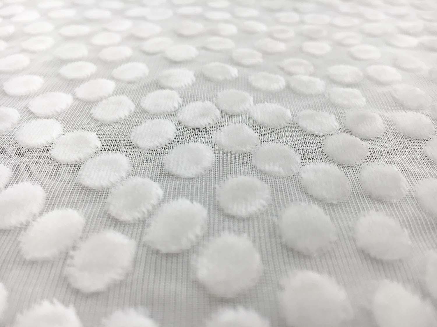 Silk and Rayon Burnout Velvet with Dots2