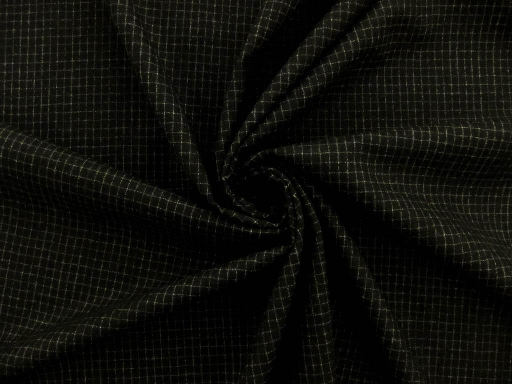 Virgin Wool Lycra Flannel Grid3