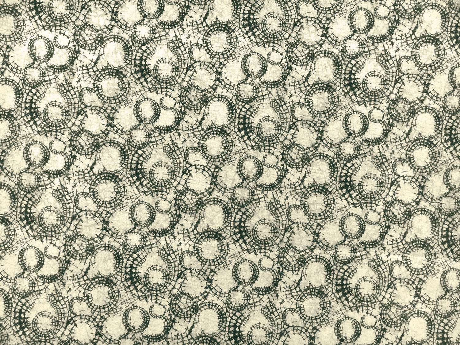 Cotton Broadcloth Print With Spiderwebs Motif0