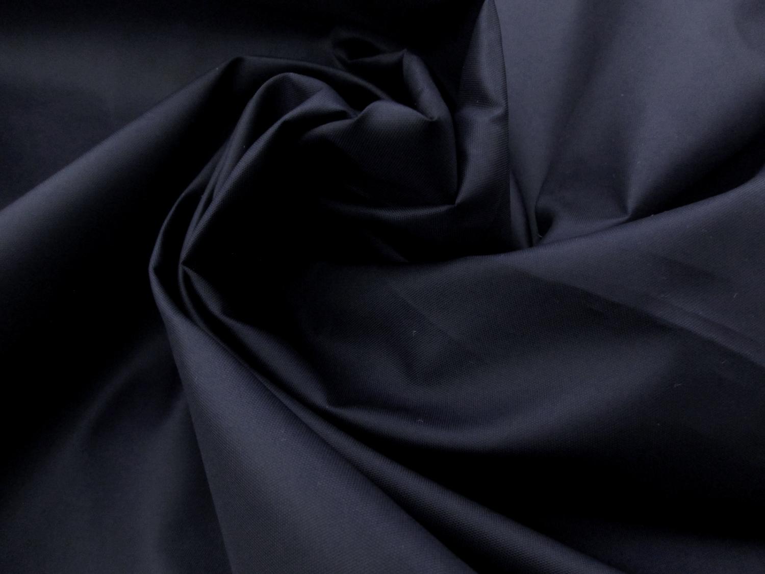 Japanese Polyester Ciré Rainwear In Midnight Navy0