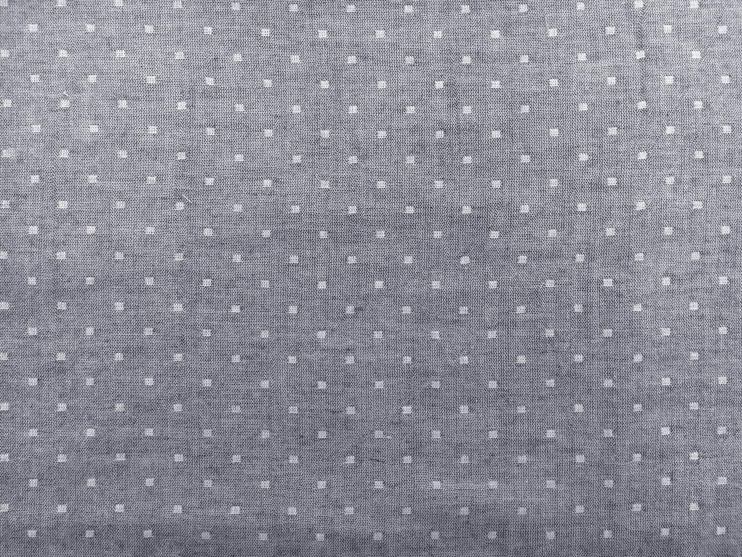 Double Gauze Cotton Chambray Dobby in Indigo1