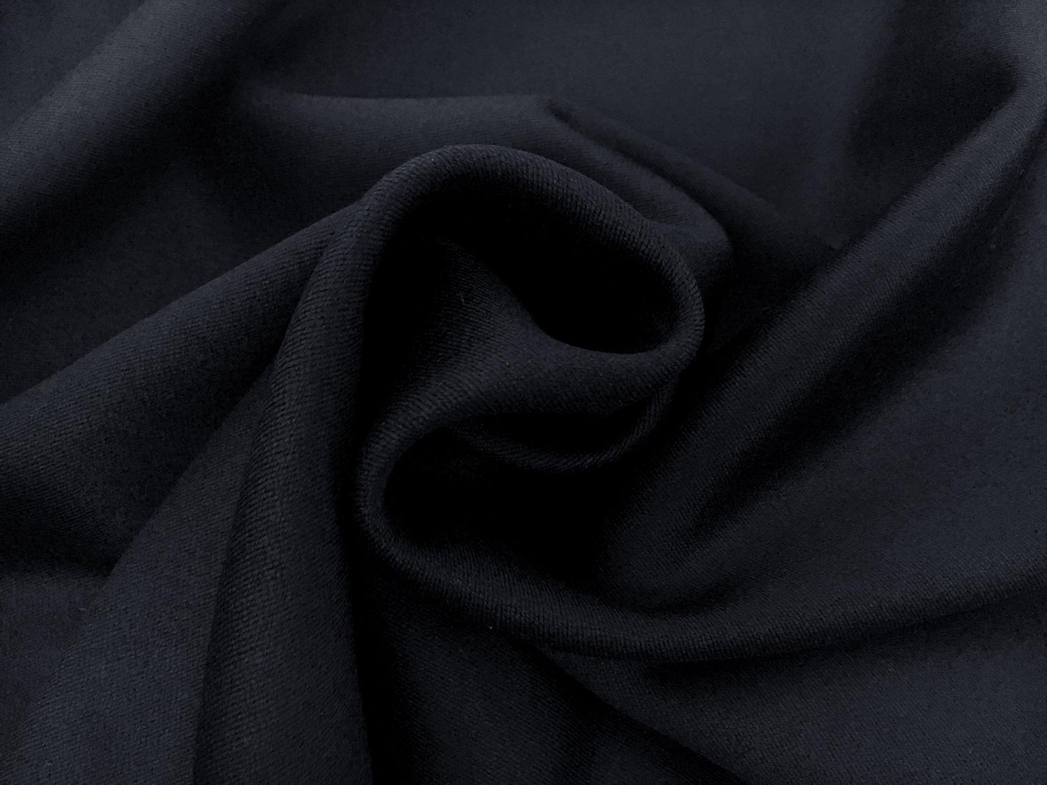 English Heavy Wool Satin in Navy1