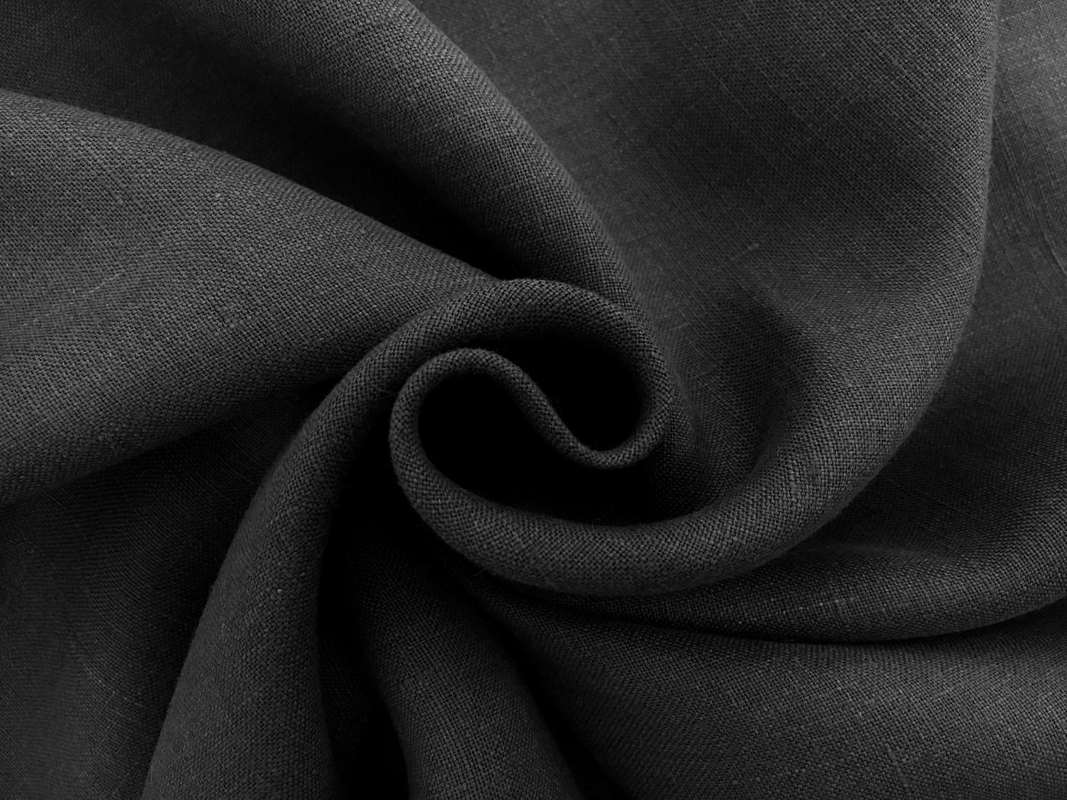 Belgian Sanforized Linen in Black1