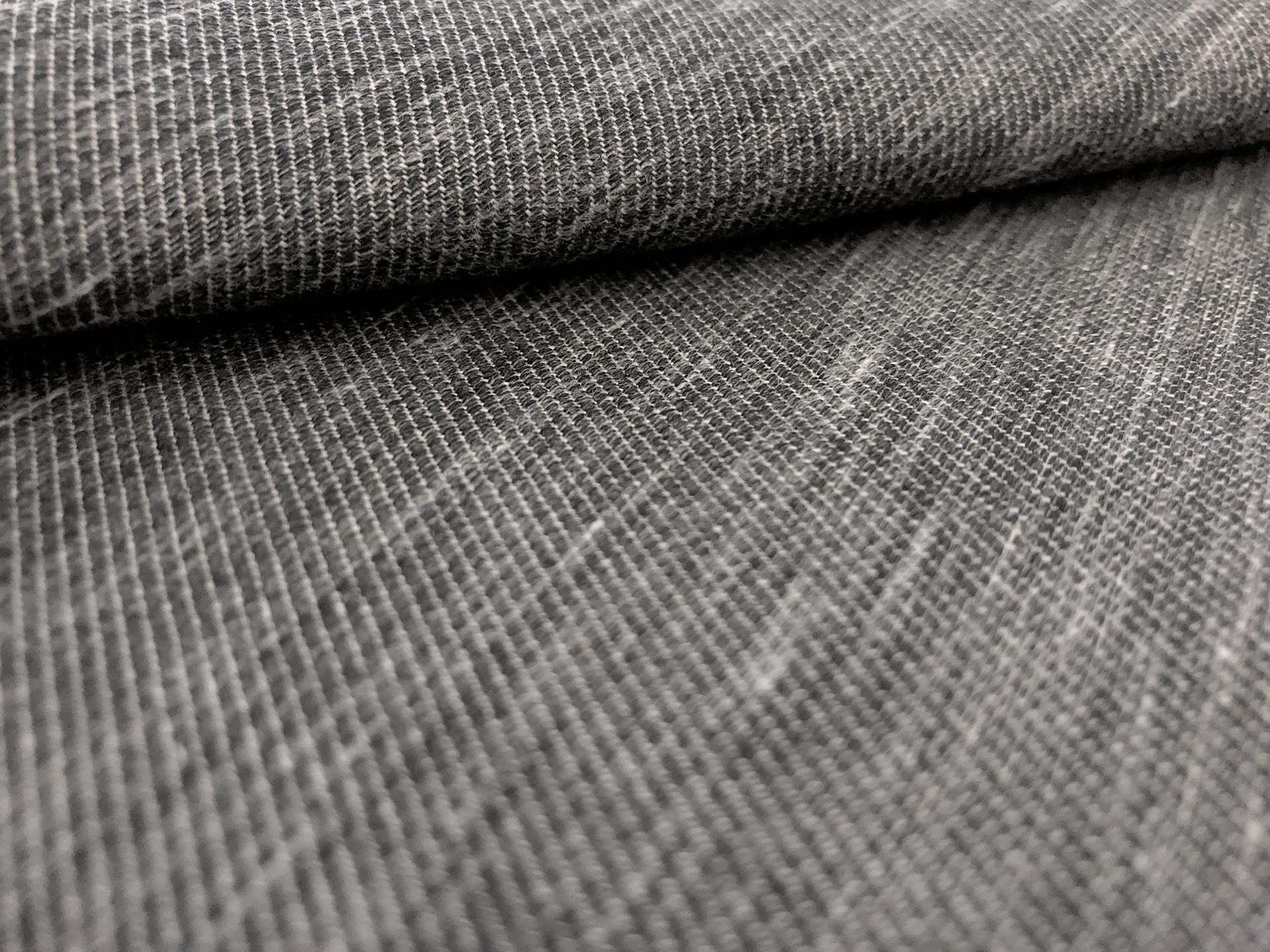 Doubleface Stretch Cotton Twill in Medium Heather Grey4