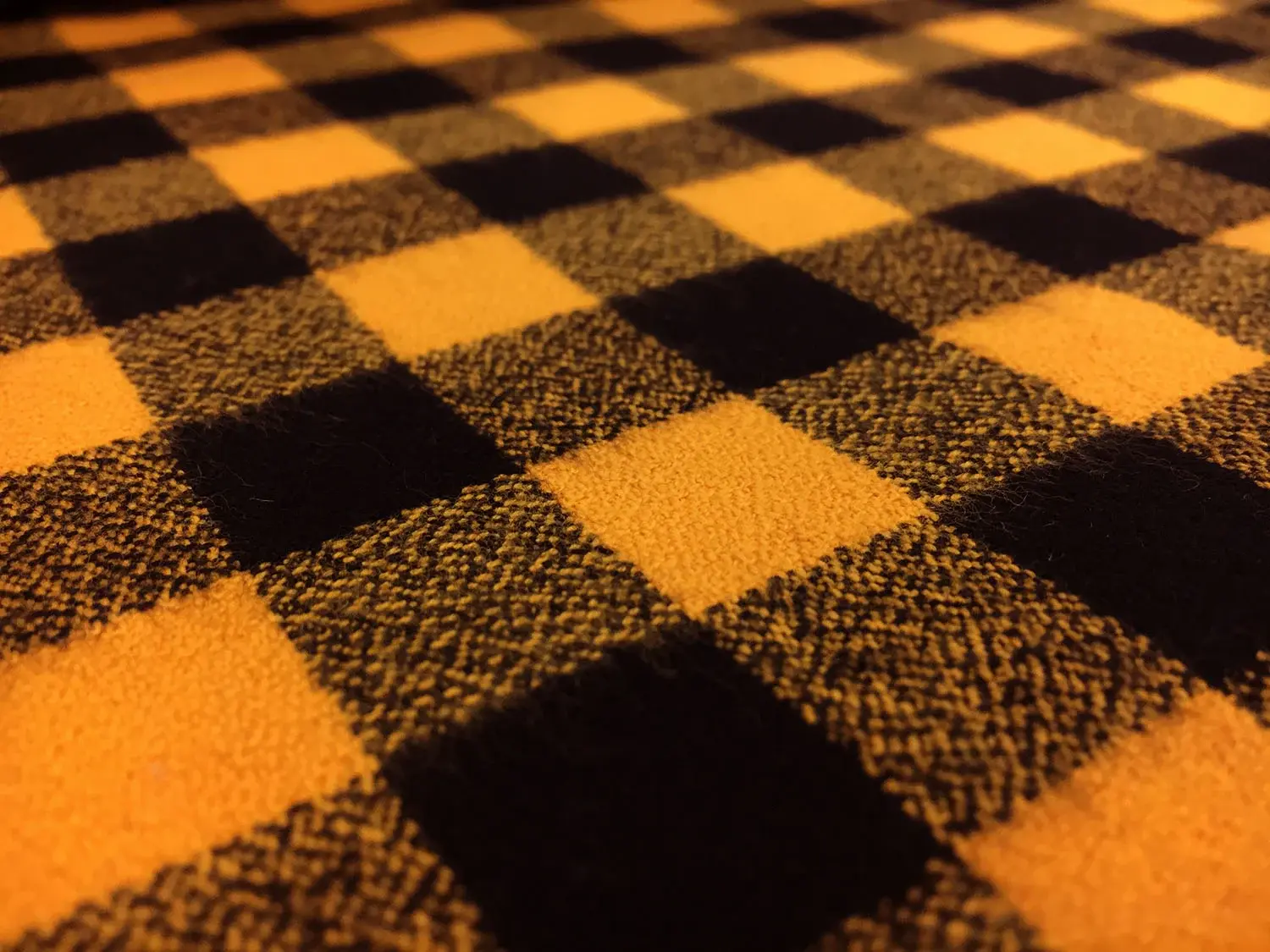 Cotton Mammoth Flannel Check in Mustard2