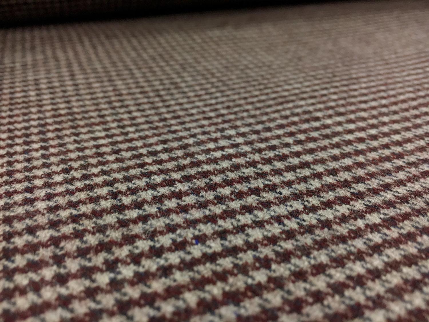 Italian Wool Blend Stretch Houndstooth Suiting 2