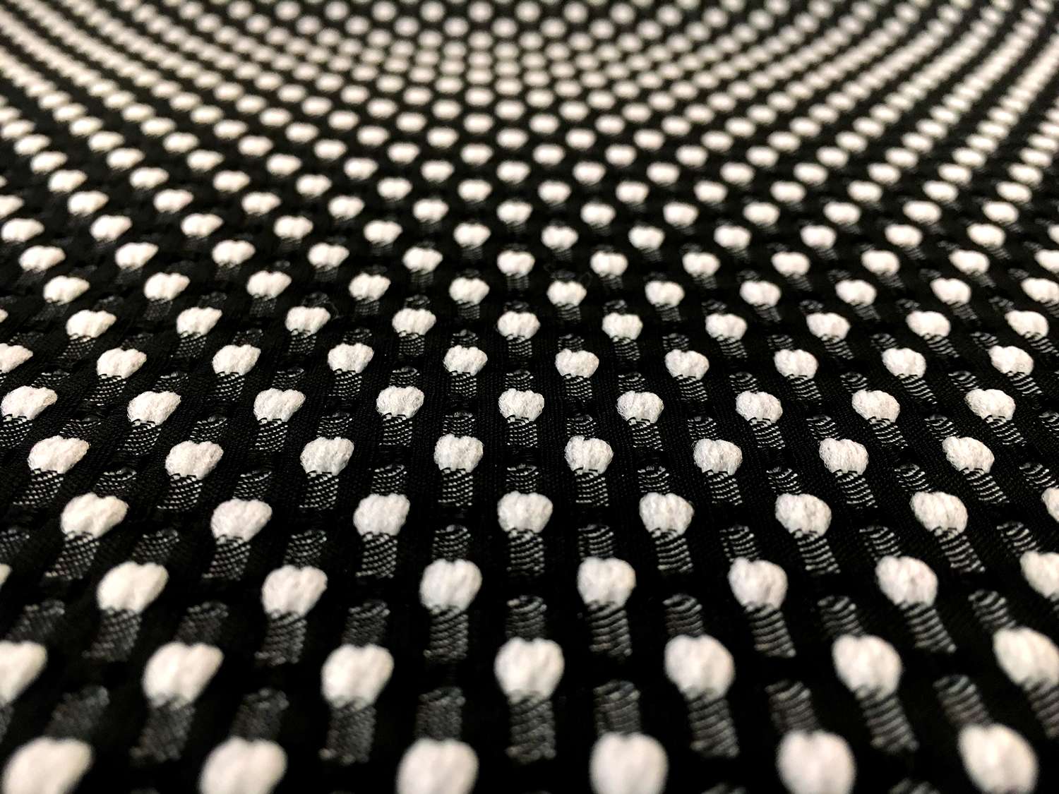 Polyester Swiss Dot Brocade with White Dots0