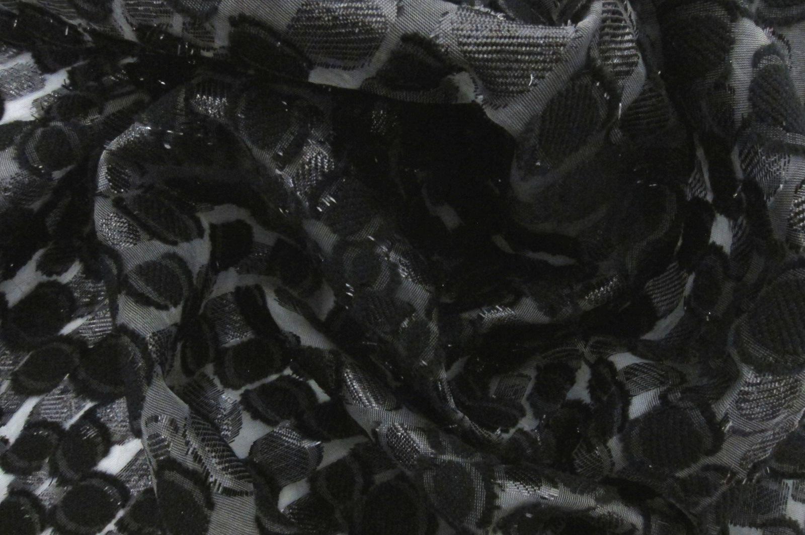 Metallic Fil Coupé Silk Chiffon3